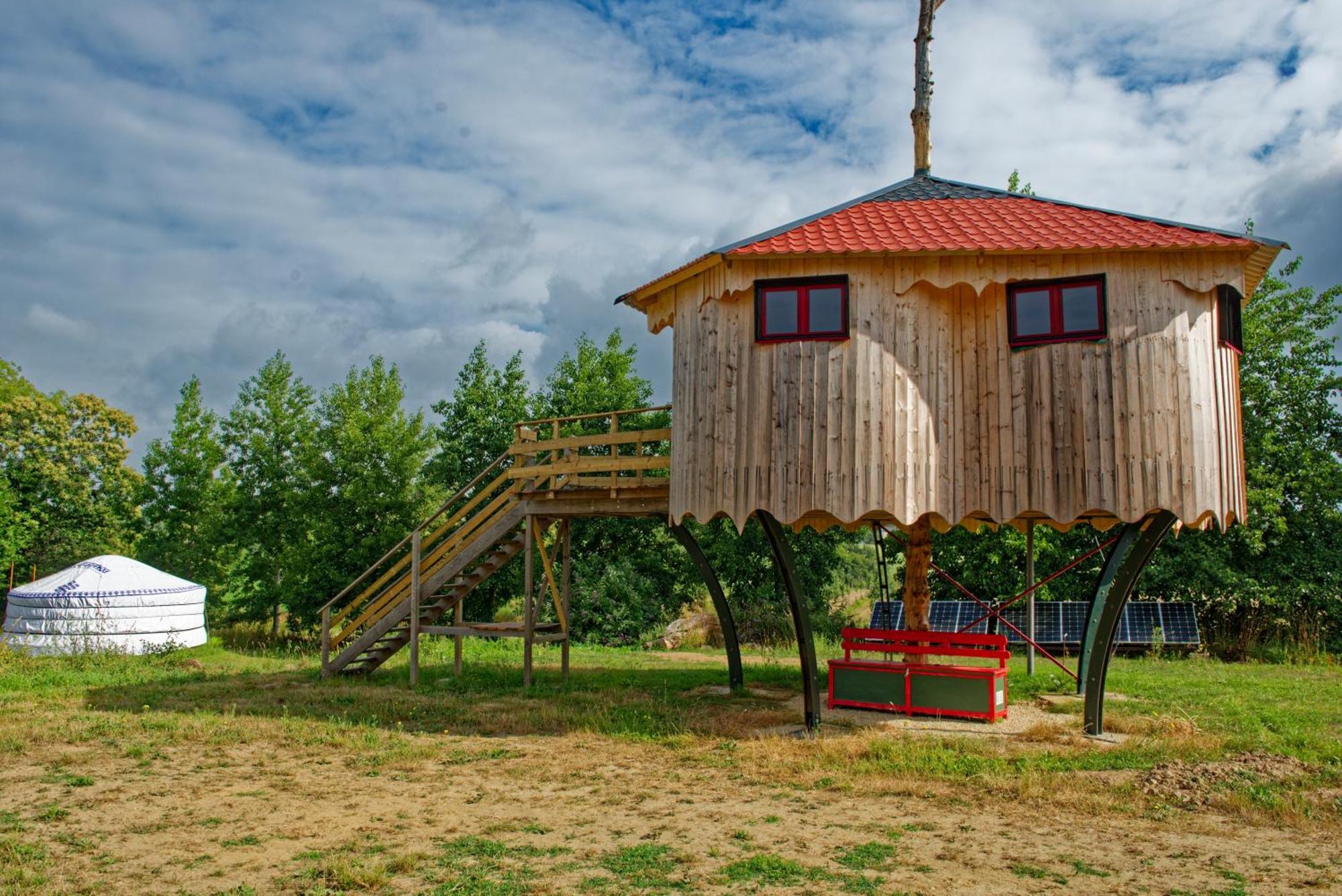 Yourte Roulotte Et Gite De La Laita Clohars-Carnoët Exterior foto